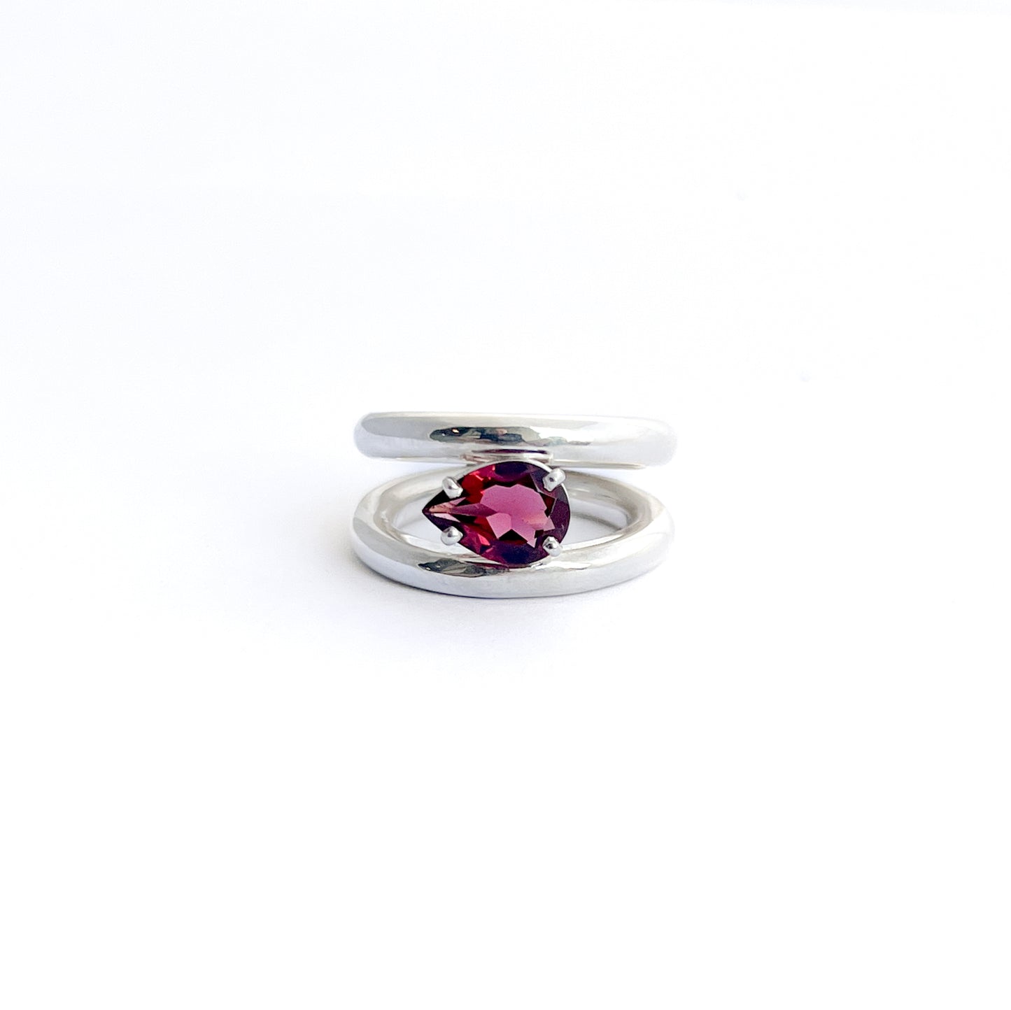 The Lily Ring - Garnet